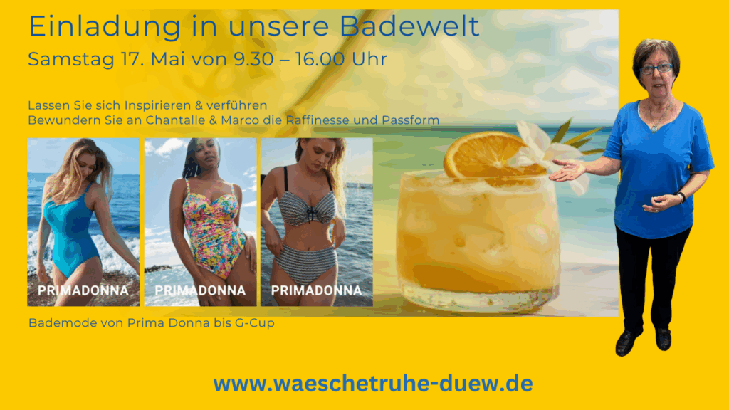 Einladung in unsere Badewelt am 17. Mai 2025